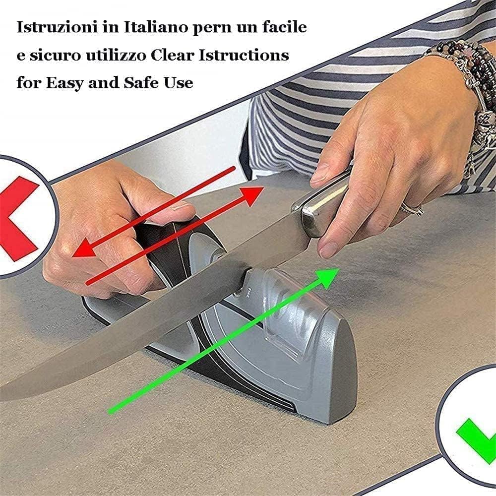 Kitchen Knife Accessories: 4-in-1 Kitchen Knife Accessories，4-Stage Knife Sharpener Helps Repair, Restore, Polish Blades and Cut-Resistant Glove， Kitchen Knife Sharpener