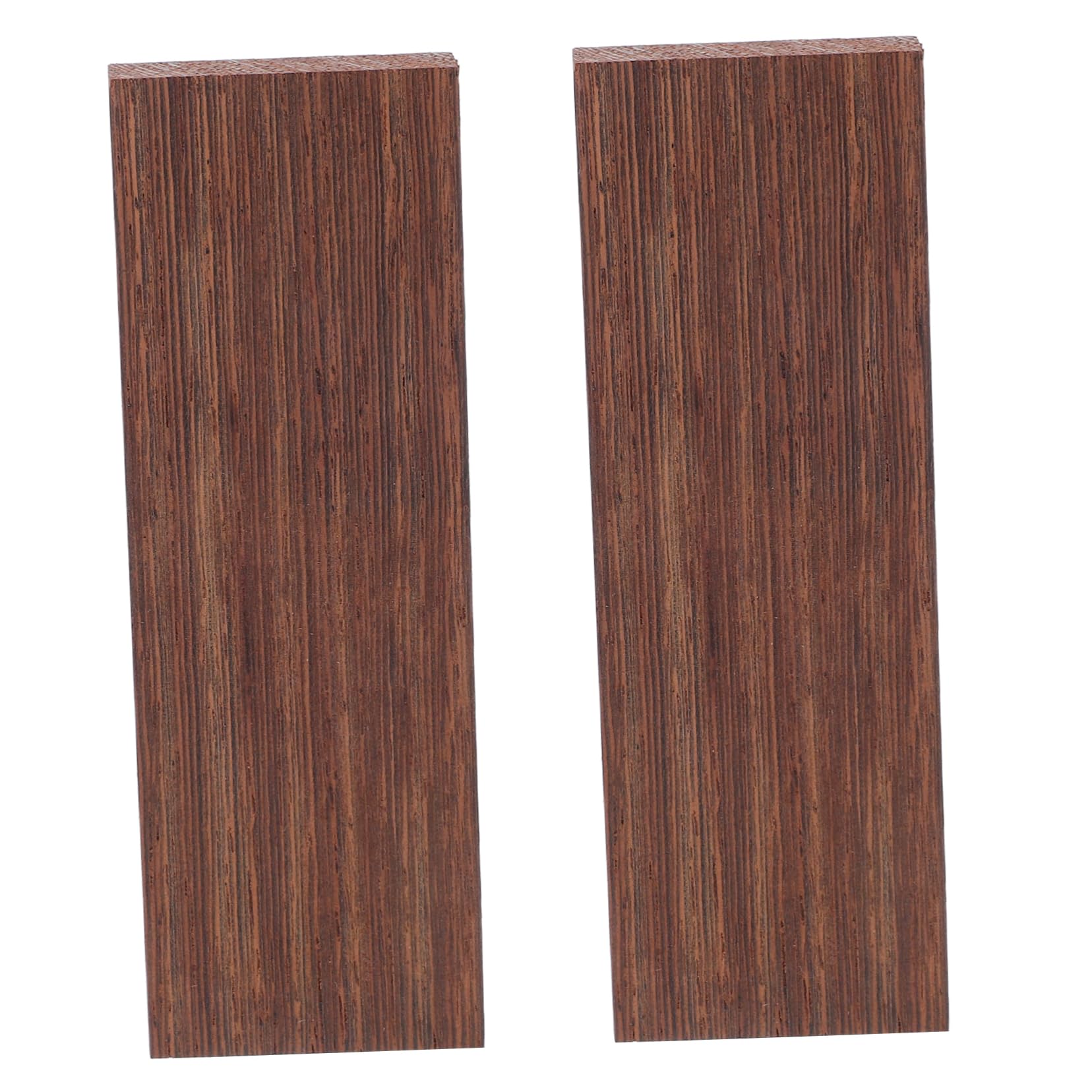 KICHOUSE 2pcs Solid Wooden Cutter Handle Replacement DIY Natural Knife Grip for Kitchen and Craft Projects Handle Material for Homemade Knives African Rosewood