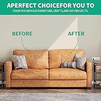 Vista 4 de HOMBYS Cojín de repuesto para sofá envuelto con poliéster de alta densidad, con capa de fibra Dacron, acolchado de cojín de tapicería con funda