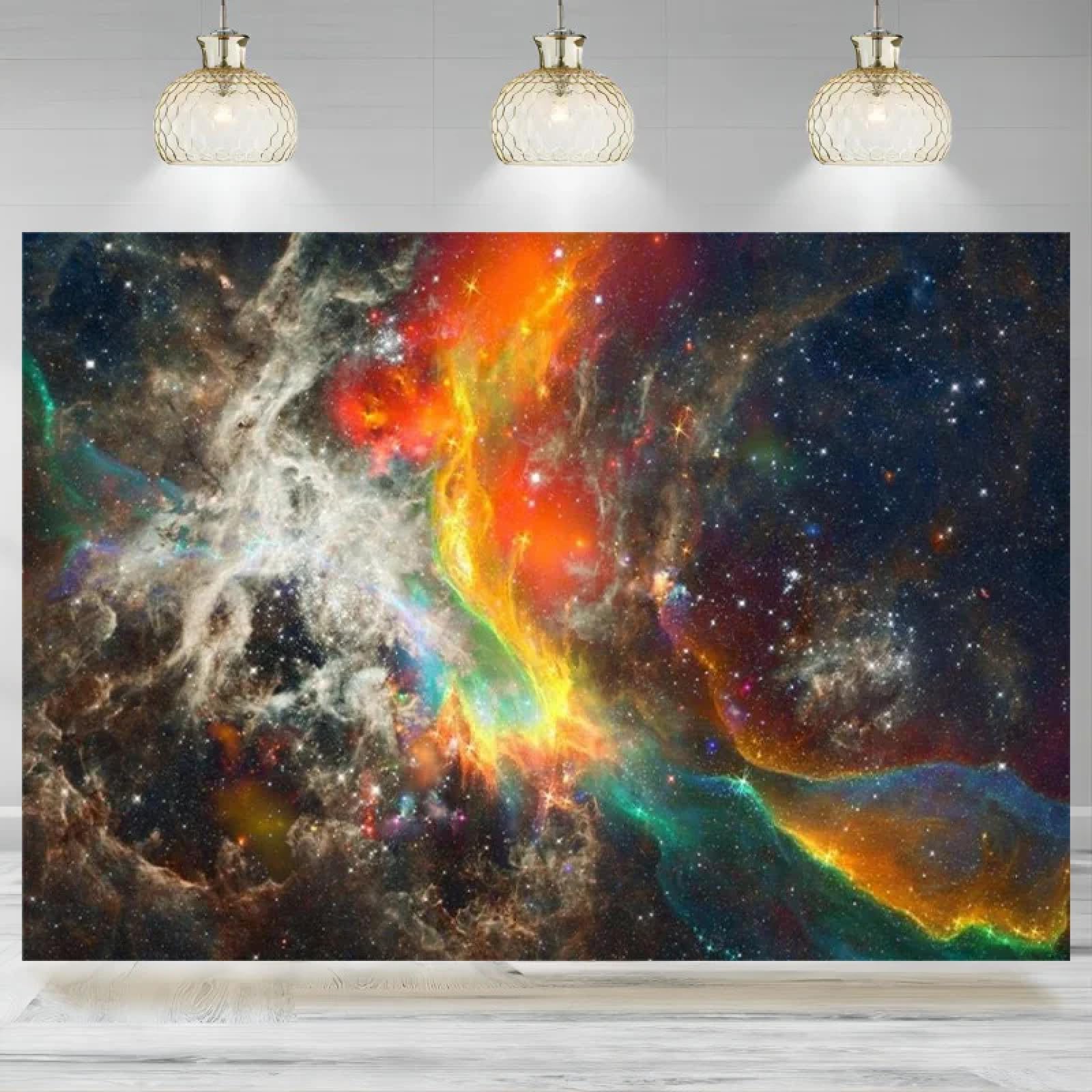 Mgła tło lotnicze i kosmiczne Starry Sky Fotografia tło Wszechświat Galaxy Cosmos Droga Mleczna Kosmos Science Fiction Banner 440 x 300 cm
