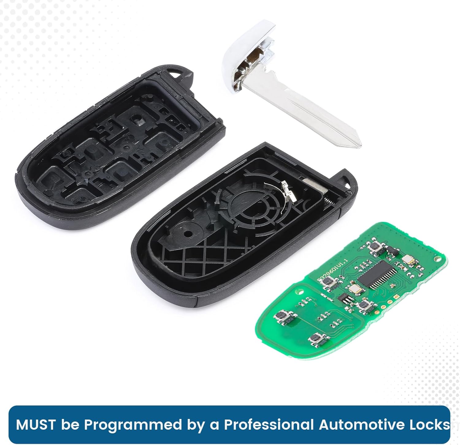 Keyecu Replacement Smart Remote Car Key Fob for Chrysler 200 300 Dodge Charger Challenger 2015-2021 M3M-40821302 68155687AB 433MHz 4A Chip 5Buttons