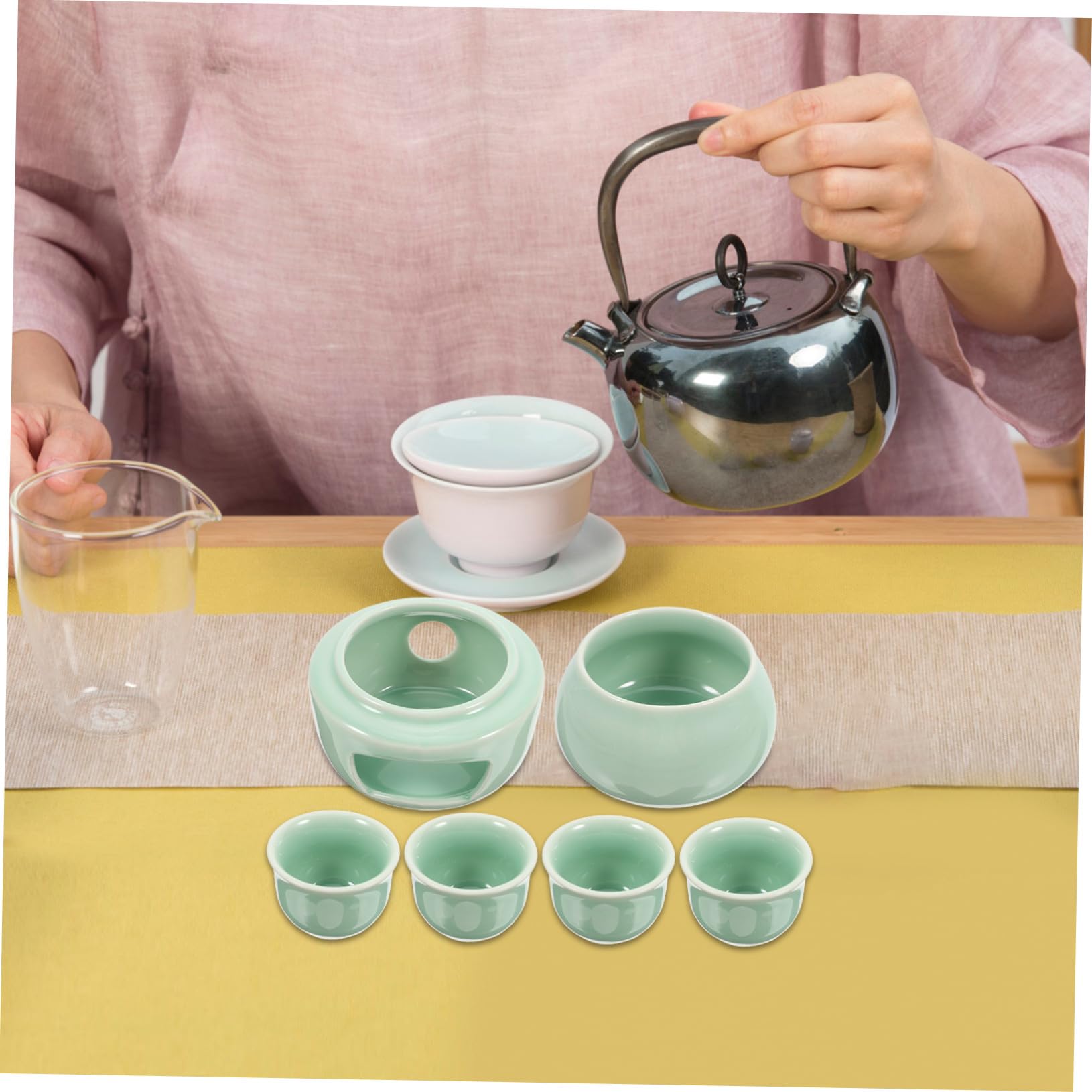 Japanisches Sake Set 1 Satz aus Keramik mit Tokkuri Flasche