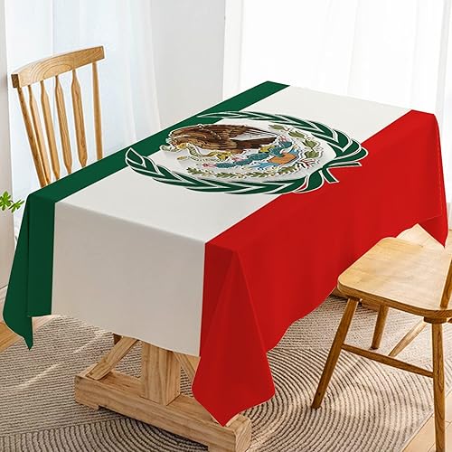Hafangry Viva México Mantel Dia De La Independencia 16 de septiembre decoración de fiesta de vacaciones para el hogar, cocina, comedor, cubierta de