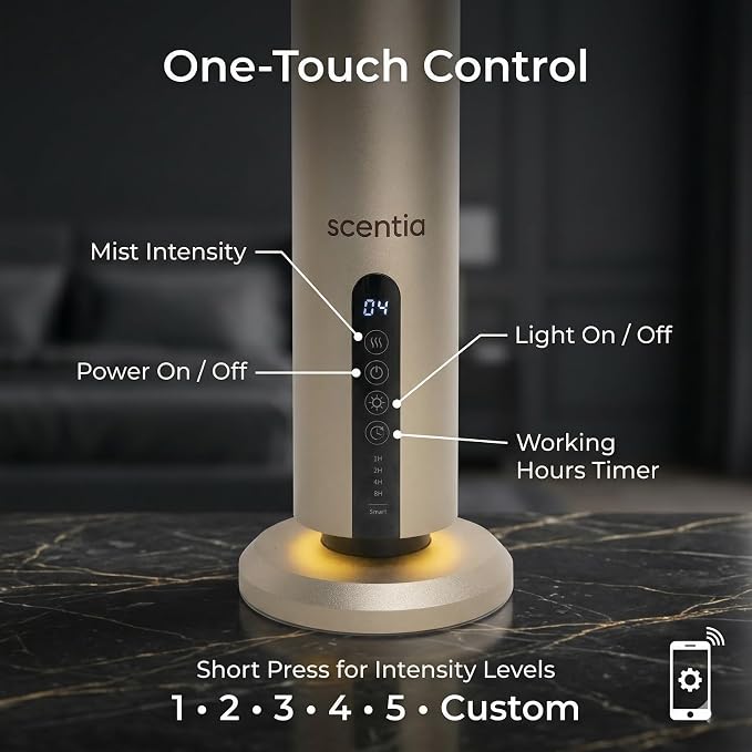 Difusor de Aromas Scentia Max Gold Inalámbrico, Control por App, 72 Horas miniatura 5