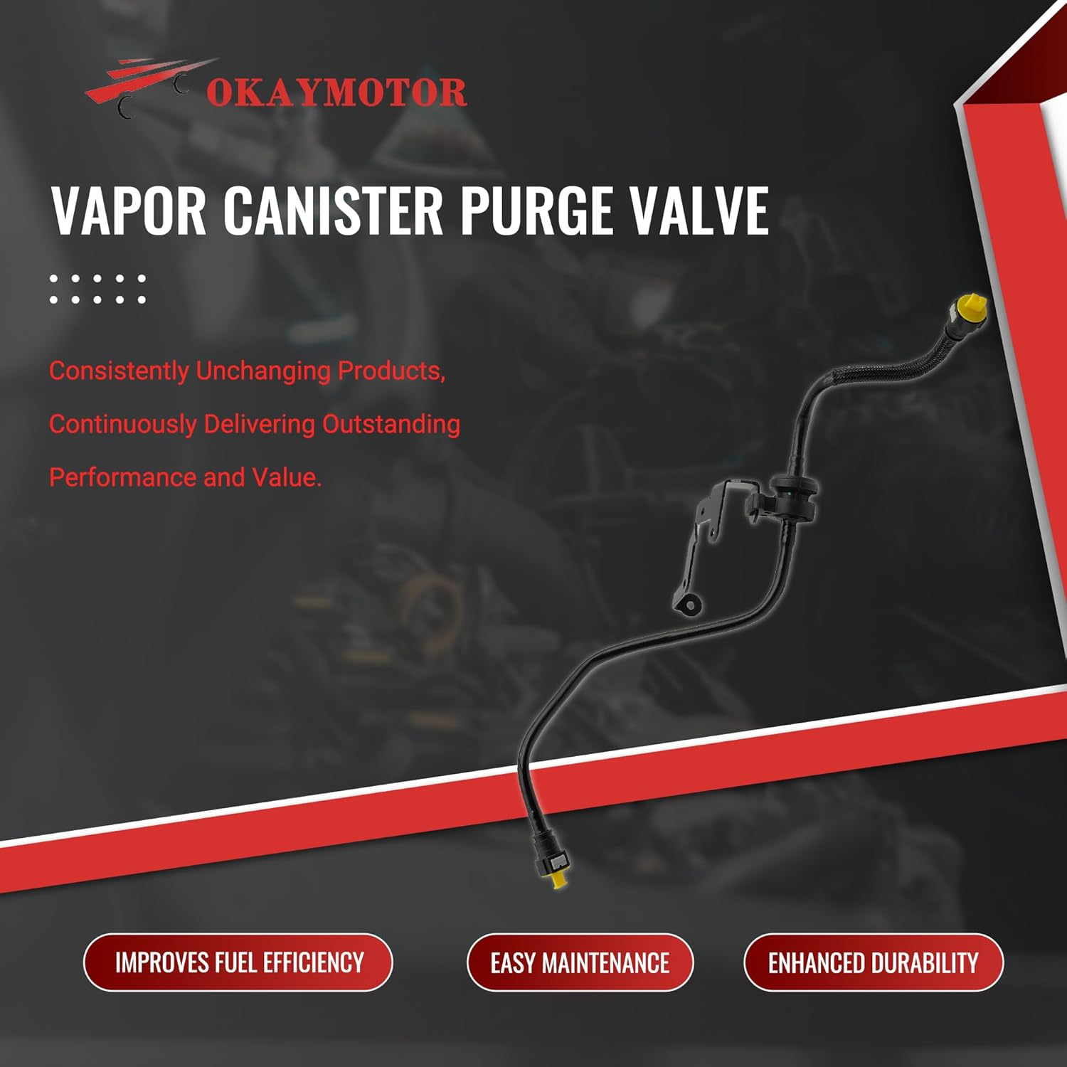 BV6Z-9D289-R Vapor Canister Purge Valve for 2012-2018 Ford Focus 1.0L 2.0L 911-777 BV6Z9D289R