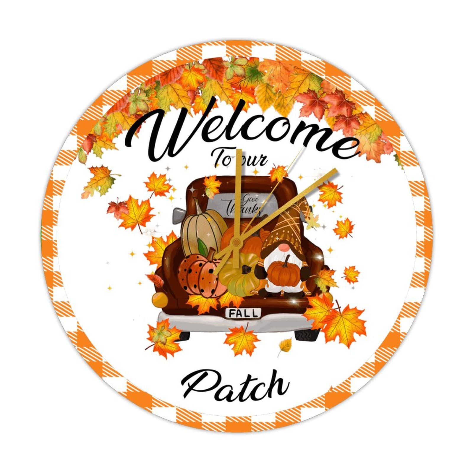 Horloge de ferme silencieuse pour salon déco Halloween