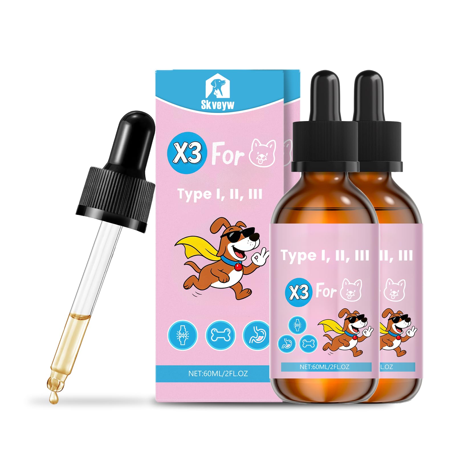 2Pcs Pet Drops (60ml/20oz*2)