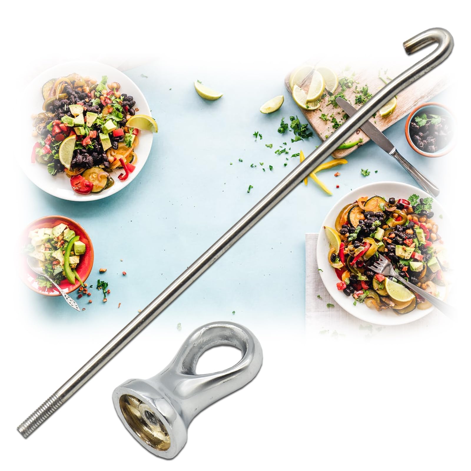 322 Ersatzgriffe kompatibel mit Le Creuset Bratpfannengriff + Aufhänger + Innenstange