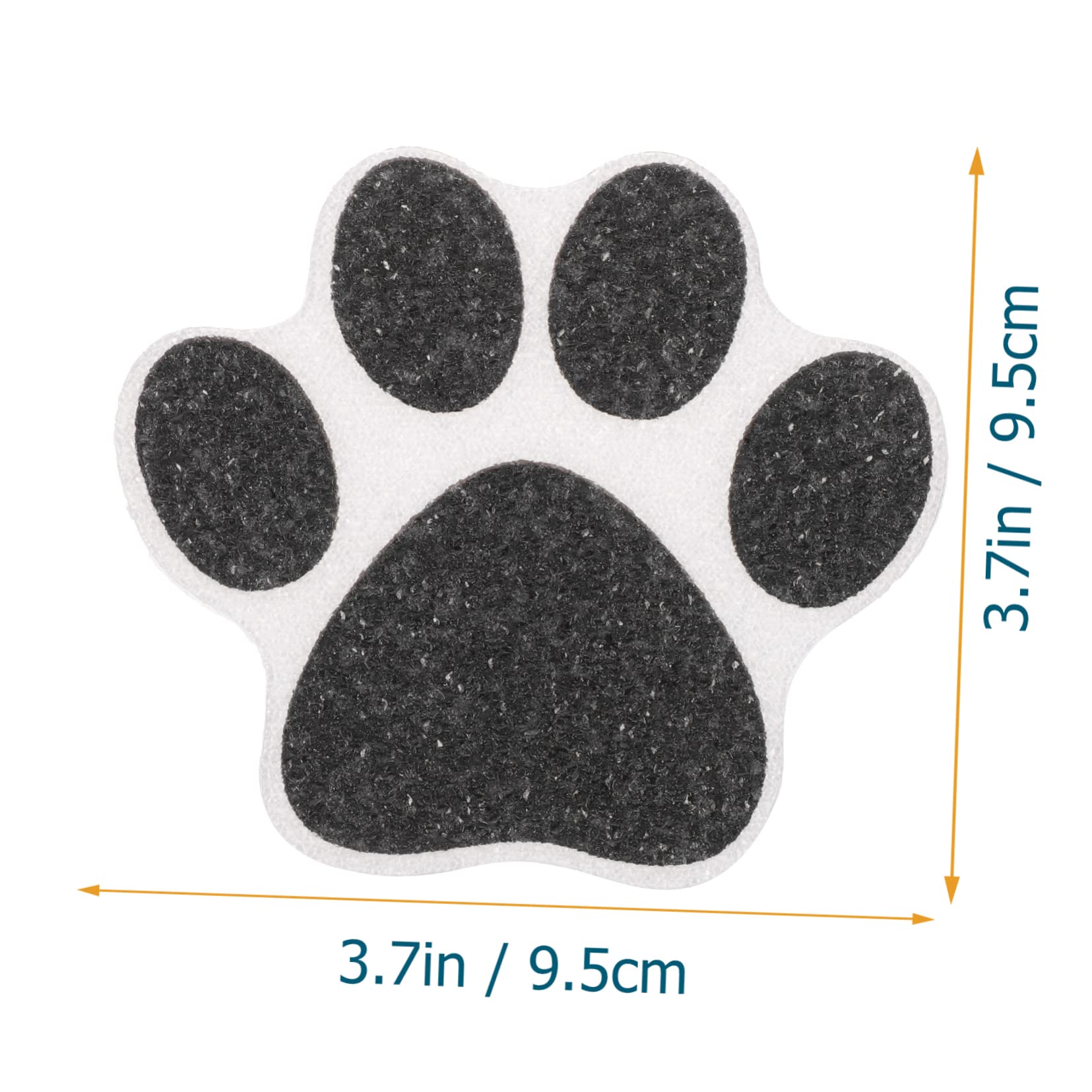 HEALEEP 10pcs Non- Dog Paw Bathtub Stickers Self-Adhesive Shower Decals for Bathroom Kitchen and Stairs Prevention for Smooth Paw Design