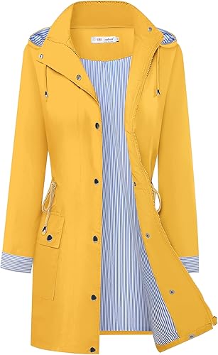 BBX Lephsnt Impermeable ligero para mujer. Impermeable para actividades en exteriores.