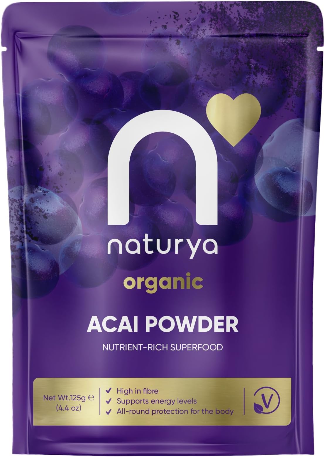 Naturya Organic Acai Powder, 125g