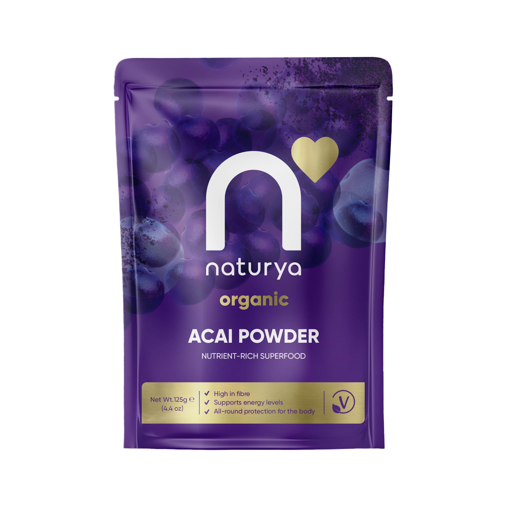 Naturya Organic Acai Powder, 125g