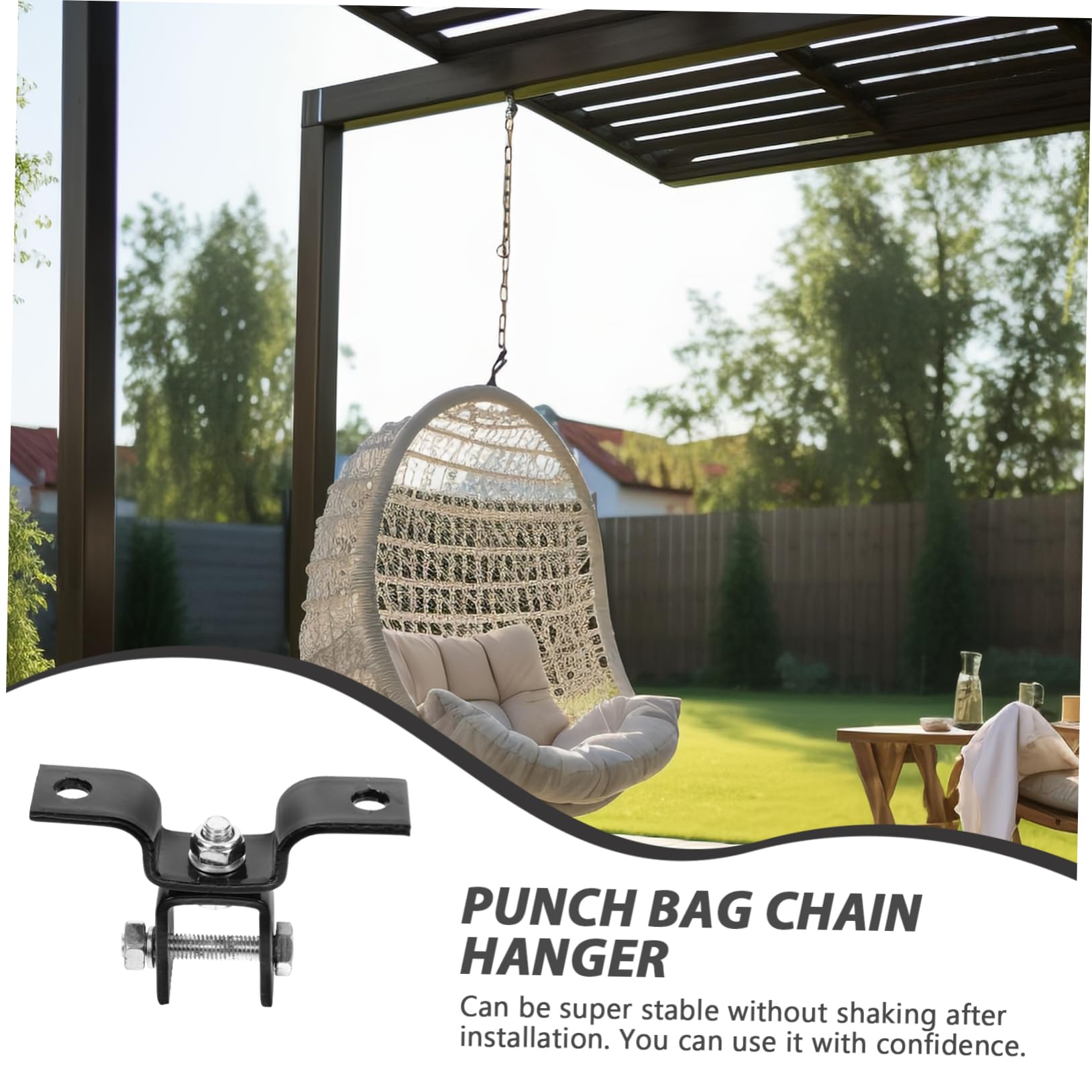 BRIGHTFUFU 360 Swivel Fixed Sand Bag Hanger Heavy Duty Hanging Plate Chain Hook for Sports