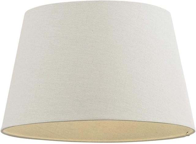 Tapered Self Lined Shade Size: 28 cm H x 45.5 cm W x 45.5 cm D, Shade Colour: Ivory