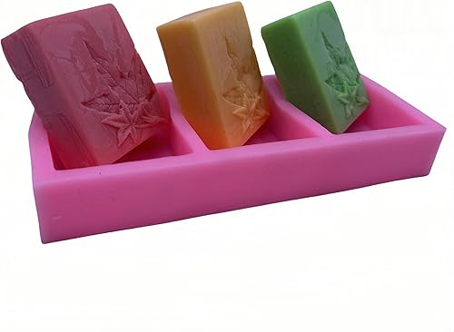 Vista 78 de Molde de silicona para jabón de múltiples cavidades, un molde de silicona para hacer 3 diferentes flores de jabón de rosas, moldes de resina de yeso