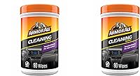 Vista 10 de Armor All - Toallitas de limpieza para el interior y exterior del automóvil, 90 toallitas cada una