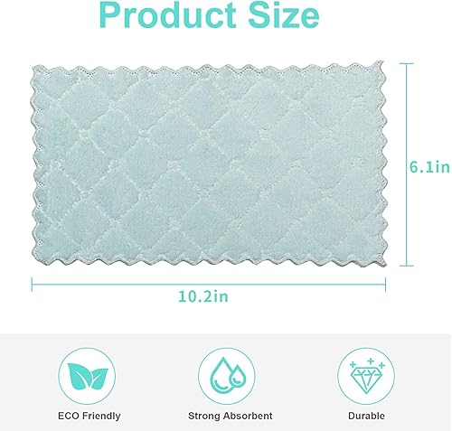 Miniatura 2 de Paquete de 20 paños de cocina de microfibra superabsorbentes para limpiar platos cocina baño automóvil gris y verde Verde Gris, Morado gris (2),