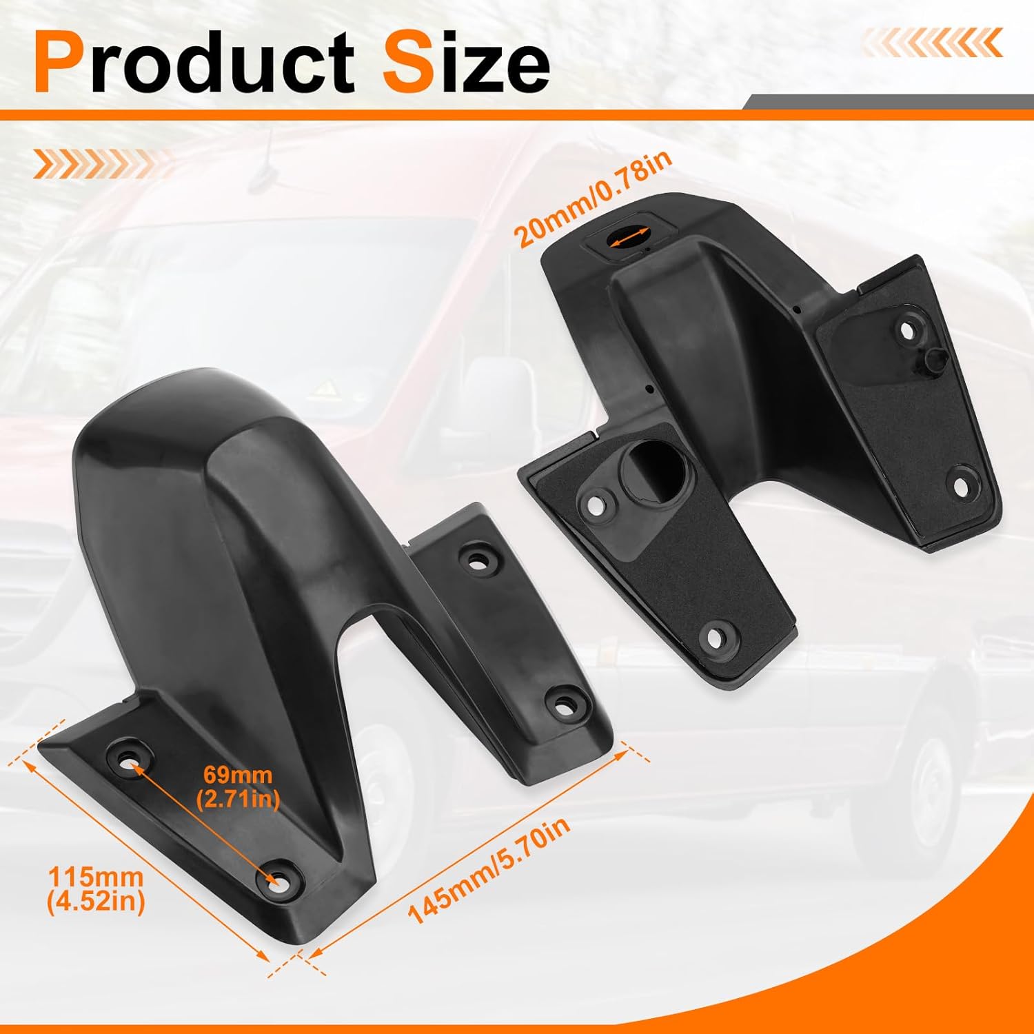 JERBOR A907820120 Rear Roof Camera Housing Fit for Freightliner Sprinter 1500 2500 3500 2019-2020, Fit for Mercedes Benz Sprinter Van 1500 2500 3500 2019-2020, Backup Camera Housing Replacement
