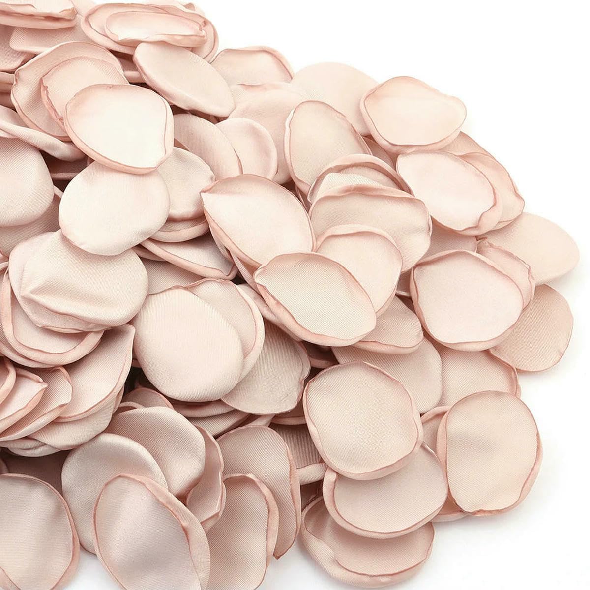 Sztuczne płatki róż, 30-600 szt. Płatków róż na walentynki, wesele, romantyczna dekoracja(Khaki,300pcs)