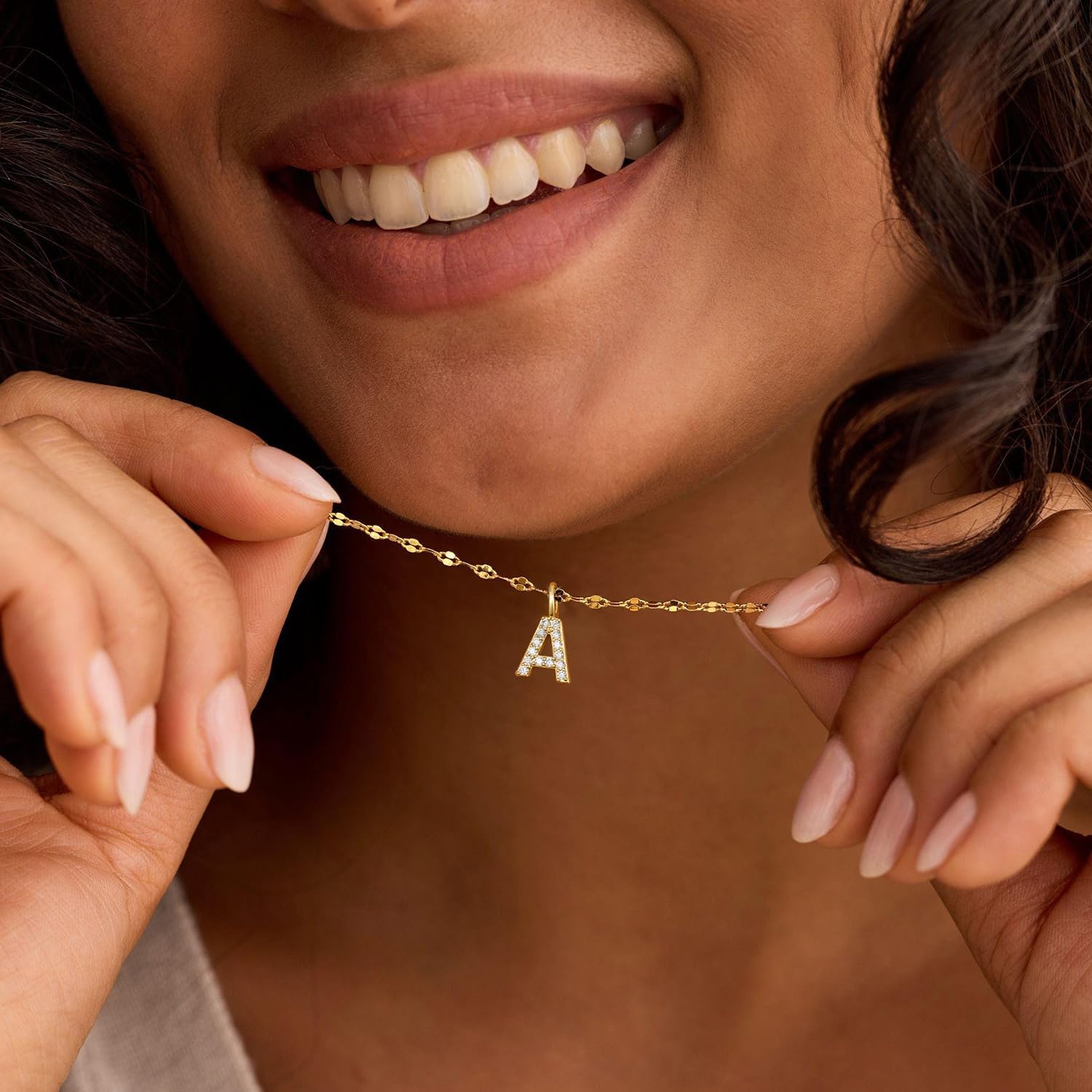 Initial Necklaces for Women,14K Gold Plated Necklaces, A-Z Letter Pendant Charm Necklace Trendy Dainty Hypoallergenic CZ Custom Personalized Name Necklace Gold Jewelry Birthday Christmas Gift for Her - Image 2