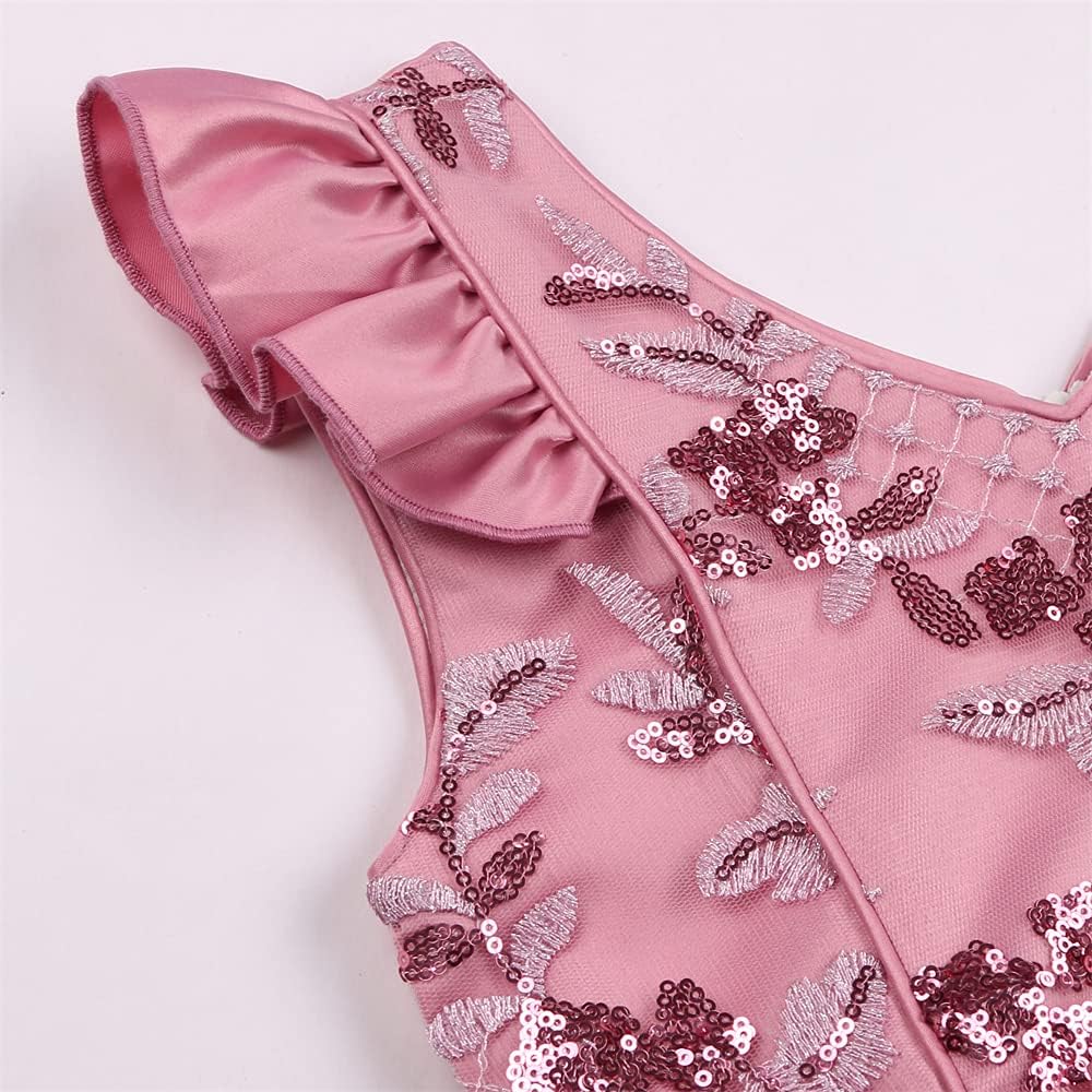 AIMJCHLD 2-10 Years Girls Pageant Party Dresses for Easter Christmas Day Wedding Dress