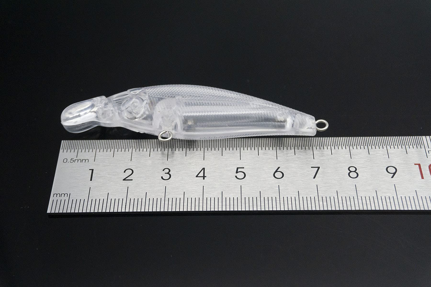 10PCS Unpainted Lure Blanks 5.42g 7.4cm with 5.5mm Free Fishing Eye Crankbait Baits Simulation Blank Body Clear Hard Baits Trout Salmon Minnow Lure Popper Lures Topwater Freshwater 5.5mm 8087