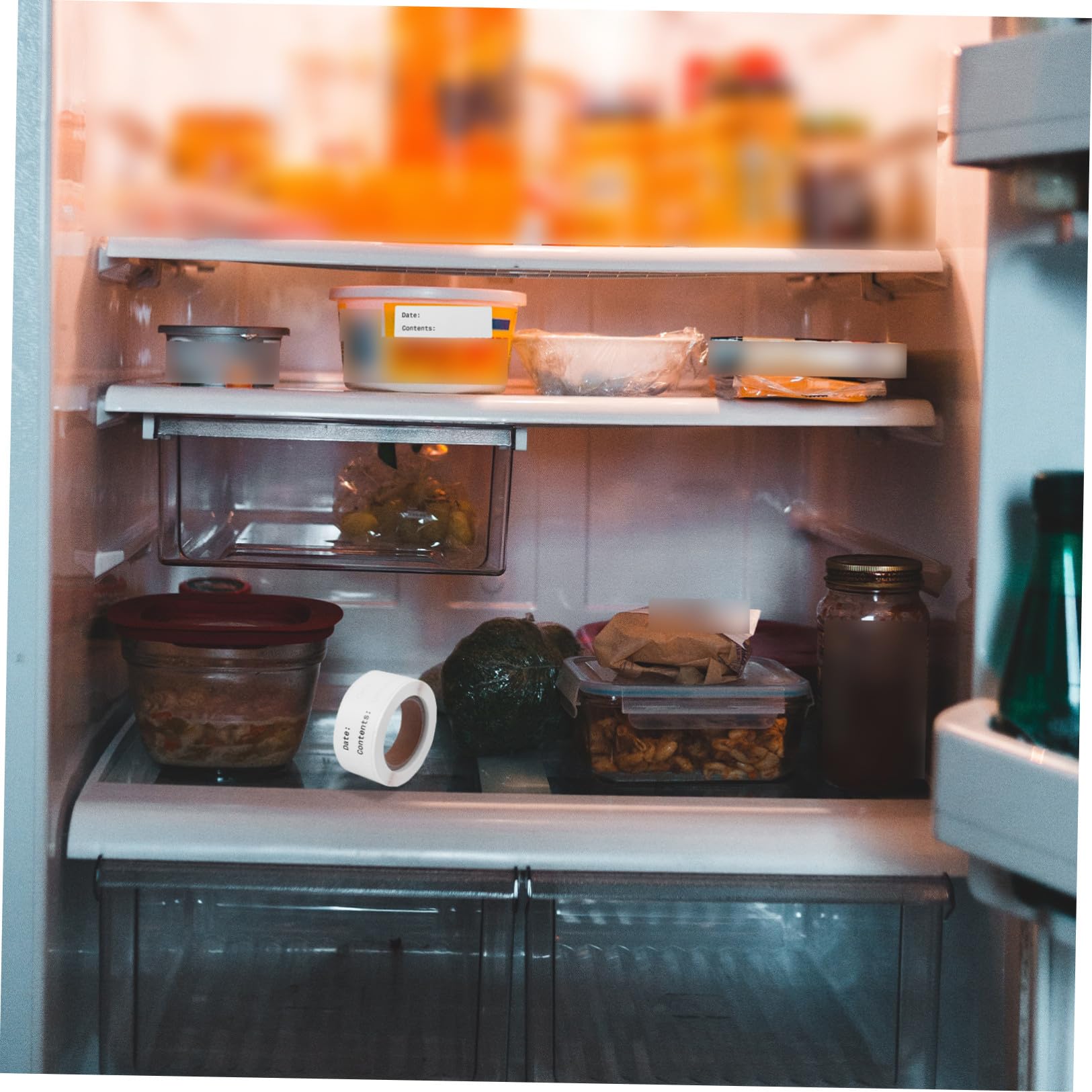 HOMSFOU 3 Set Etichette Per Food Storage Etichette Scrivibili Per Classificazione E Per Barattoli Congelatore E Progetti Creativi 2 Pezzi * 3