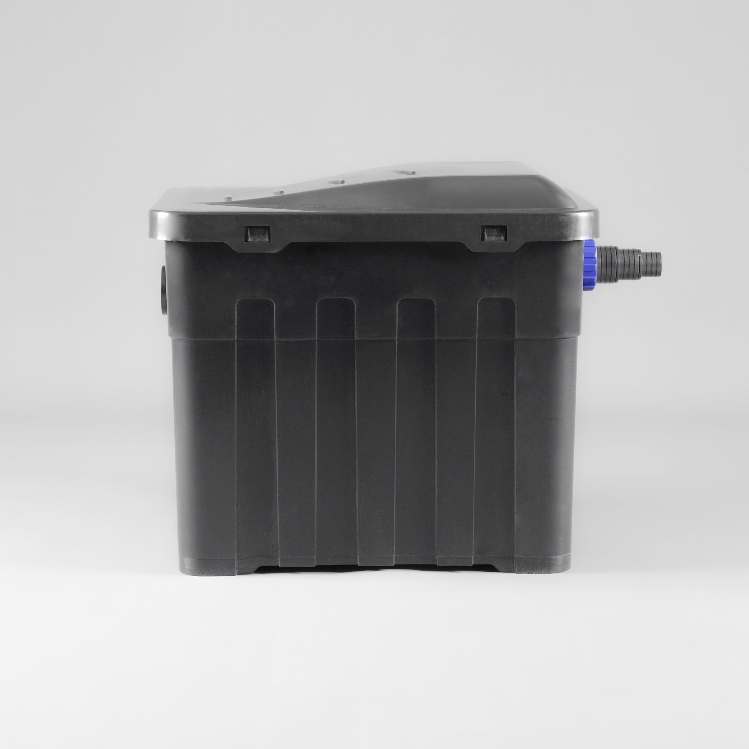 esotec Solar Teichfilterset Premium 70/3400, Teichfilter Komplettset, 3400 l/h, 4 Stufen Filterung, Solarmodule 150Wp, Teichpumpe außen, Gartenteich Reinigungssystem, 101071