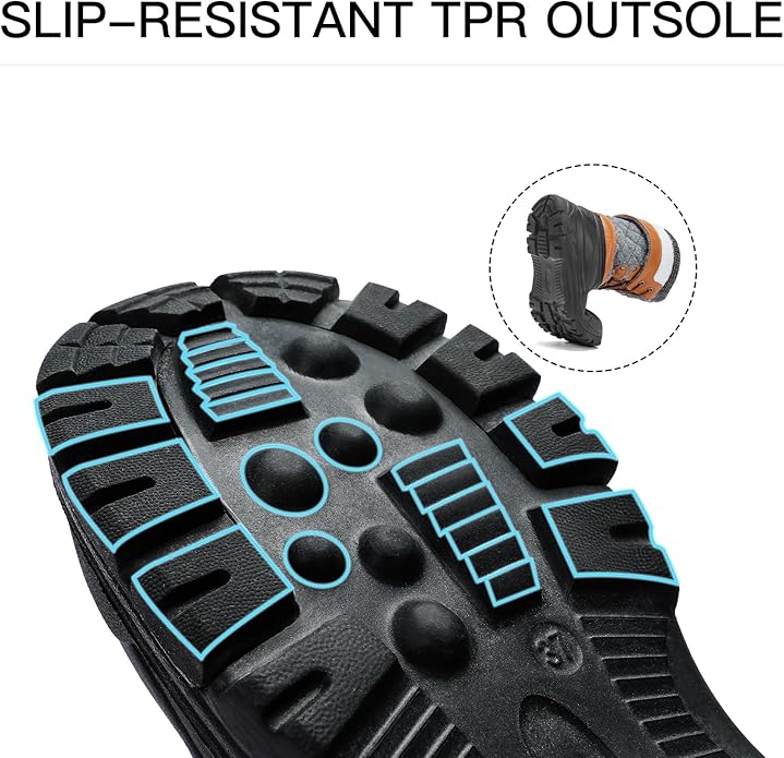 Womens Winter Snow Boots Duck Waterproof Boots for Women Warm Cozy Mid Calf Booties for Cold Weather