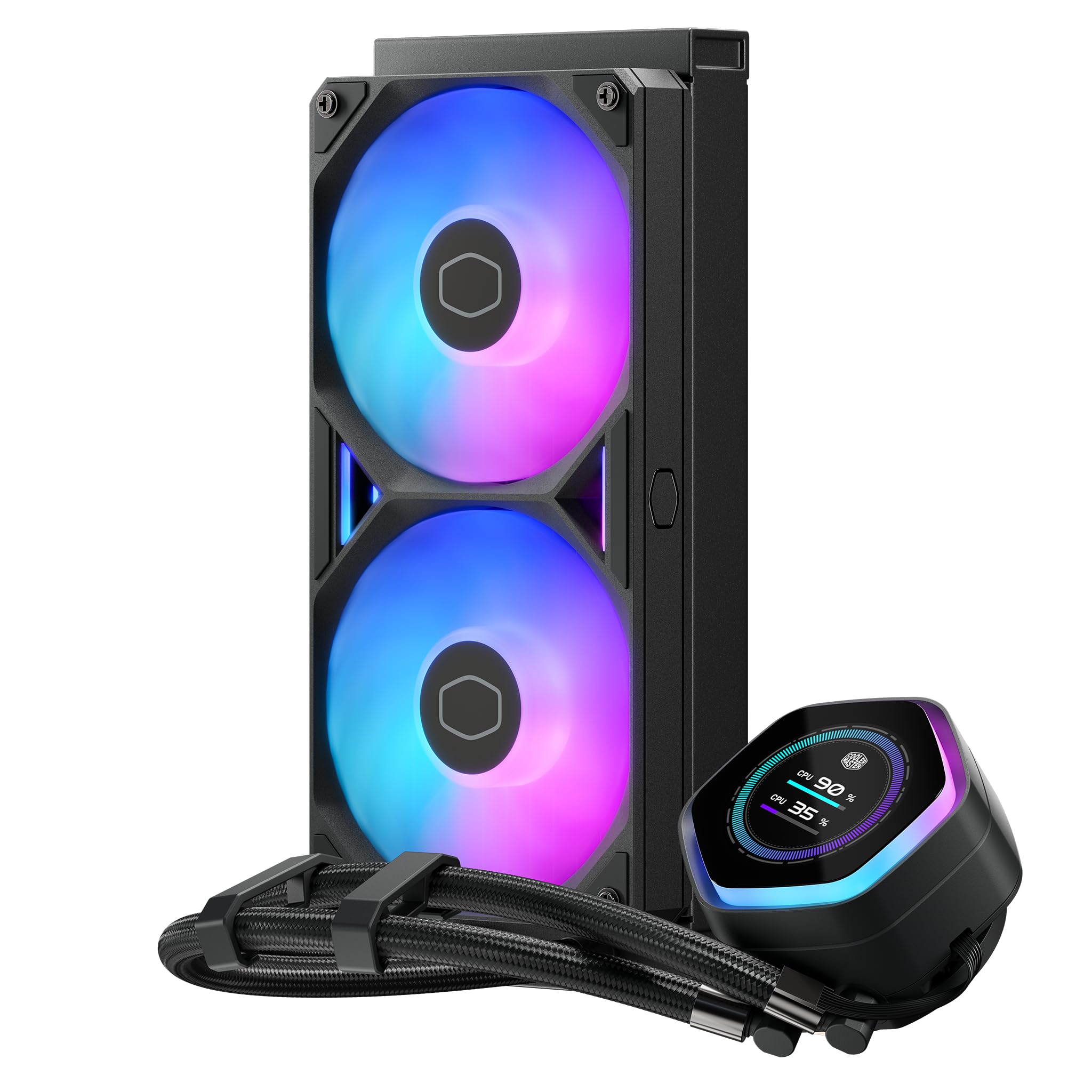 Cooler Master ML 240 Atmos II LCD ARGB CPU Liquid Cooler Black