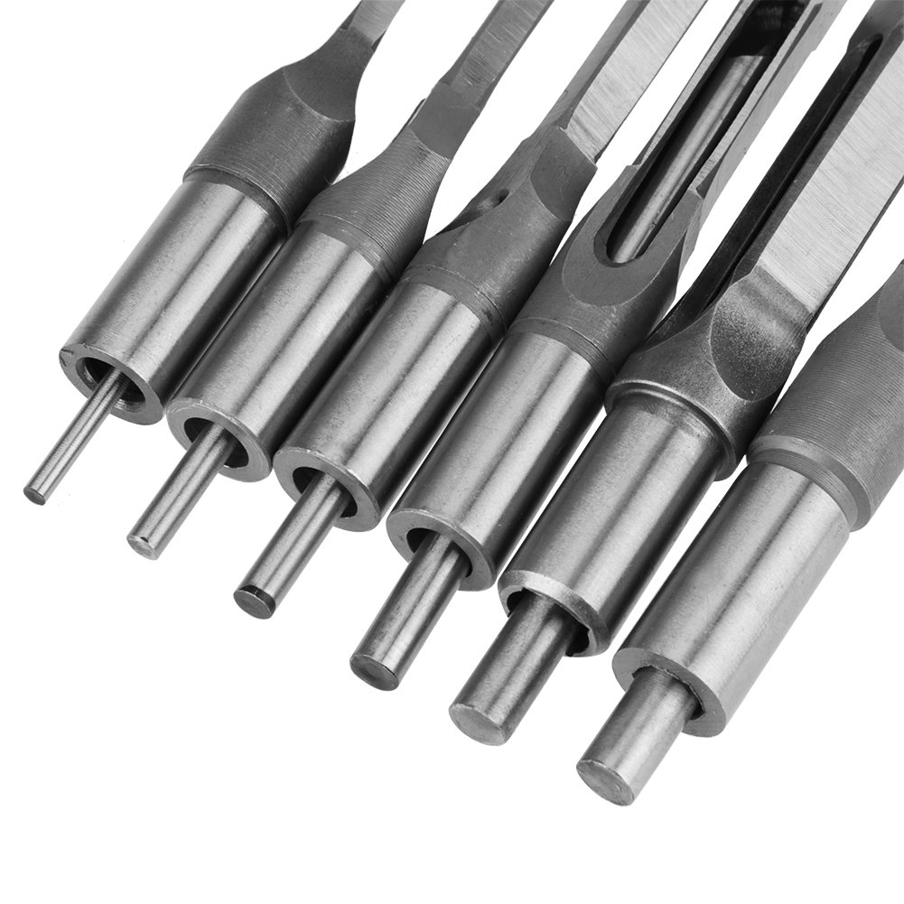Taladro de 6 piezas para trabajos de madera con agujero, broca de muerta, cincel, juego de muescas, broca para herramientas de carpintería DIY
