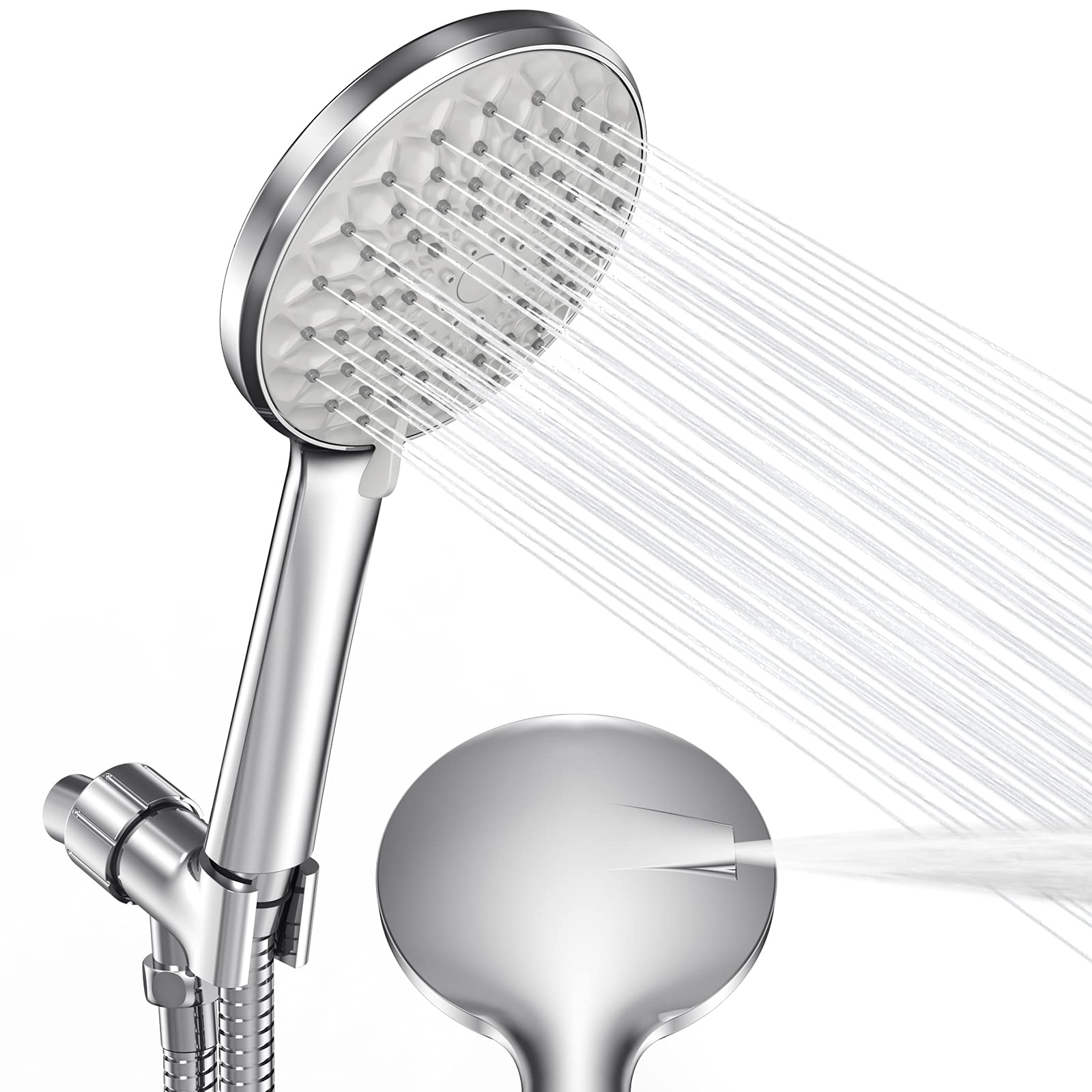 Shower Head with Handheld High Pressure Detachable Shower Heads 6