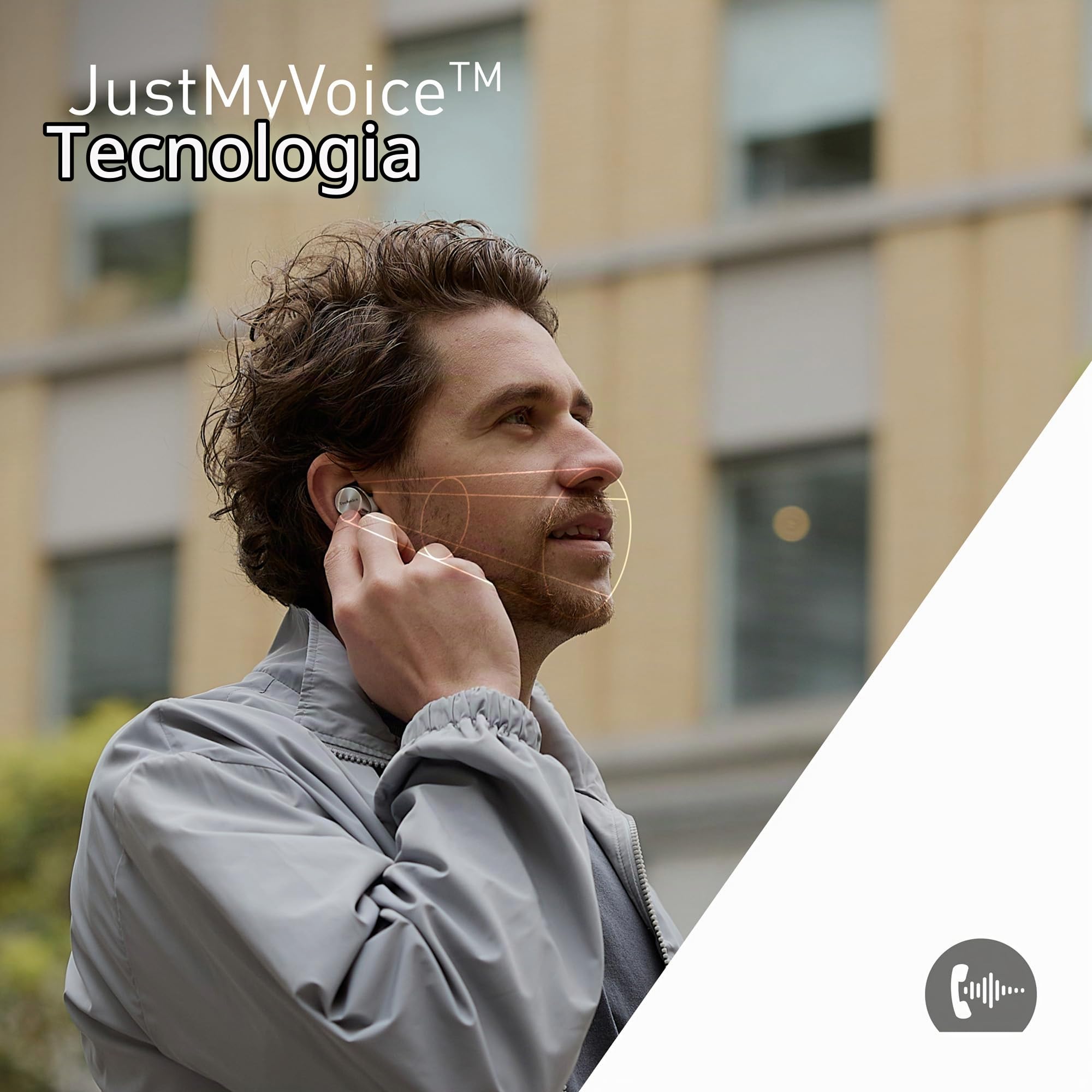 Technics EAH-AZ60M2ES Auricolari Wireless con Noise Cancelling, Bluetooth Multipoint 3 Dispositivi, Auricolari In-Ear, Cuffie con Microfono Integrato, Adattabili, Argento