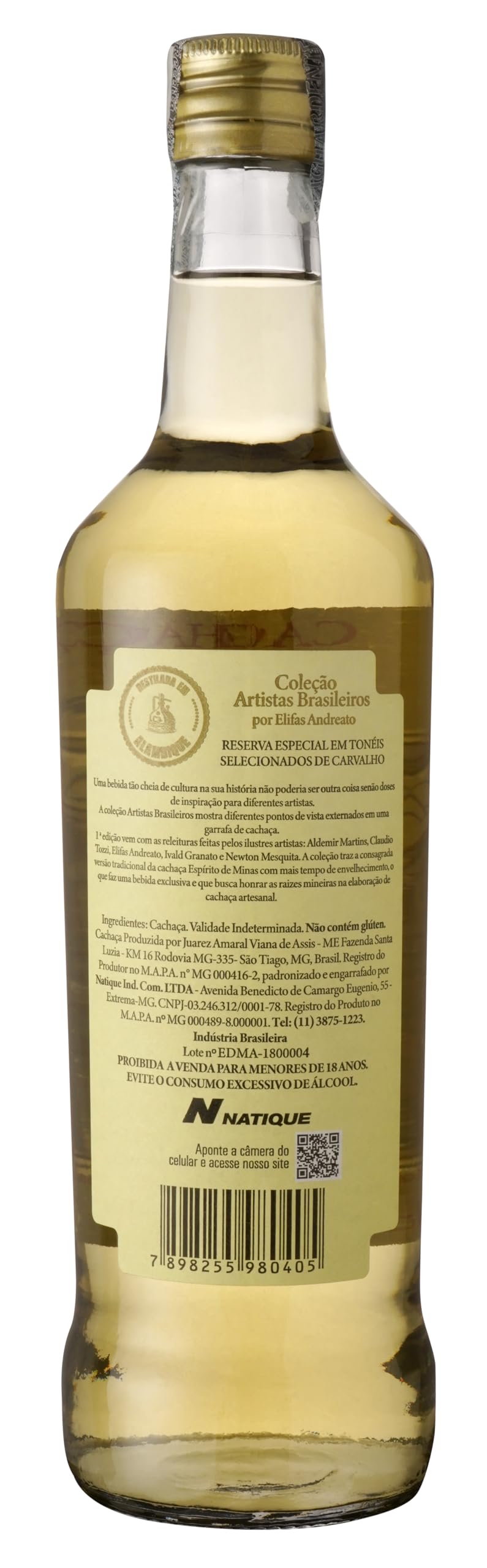 ESPIRITO DE MINAS Cachaca Ouro Reserva Especial (1 x 0.7 l)