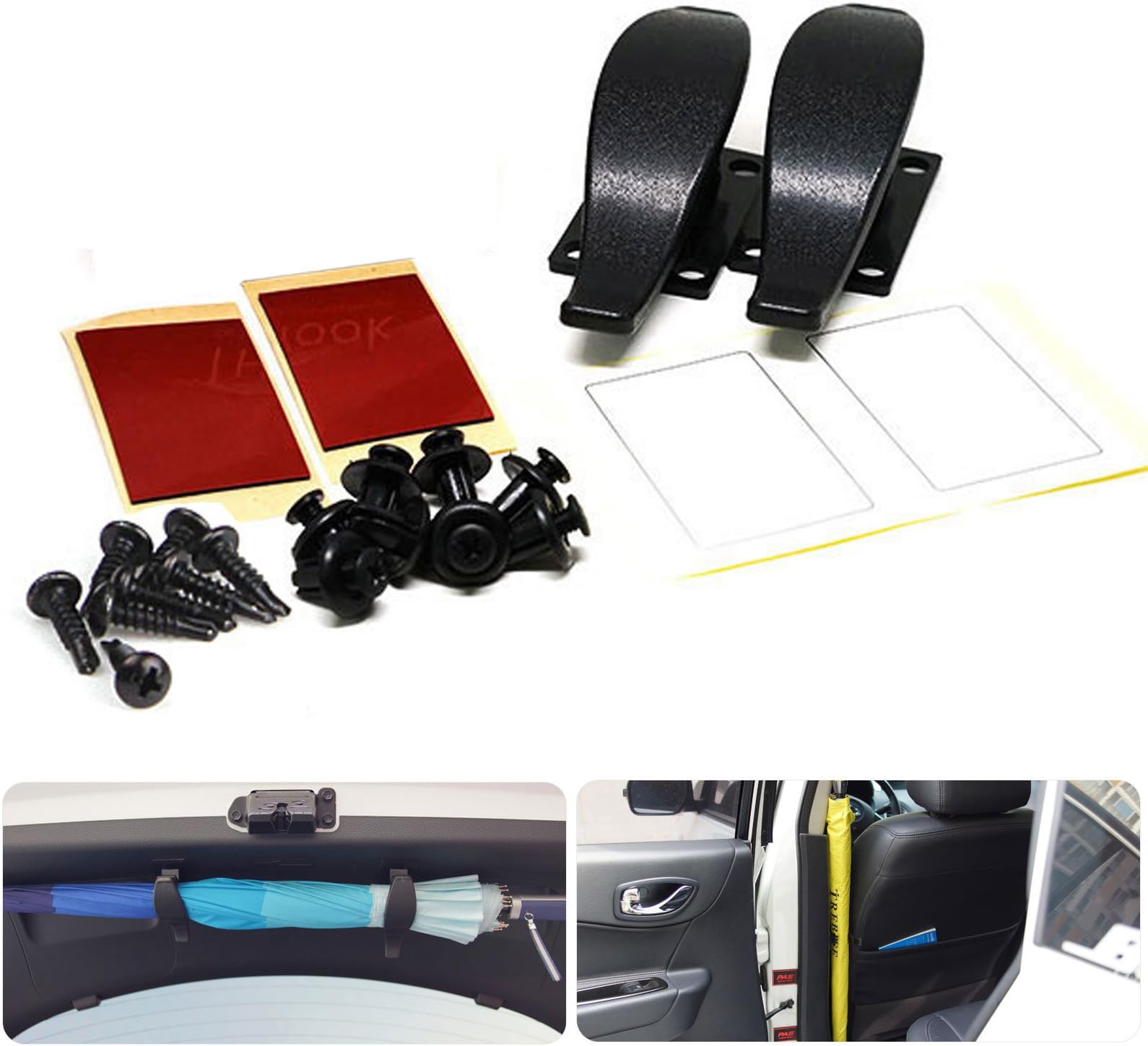 Lifetech Car Automotive Multi Purpose Universal Trunk Lid Umbrella Golf Club Stick Holder Hanger for Truck Suv Auto Car Vehicle Black by GotoShop