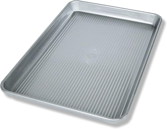 USA Pan Bakeware Jelly Roll Pan, Warp Resistant Nonstick Baking Pan, Made in The USA from Aluminized Steel