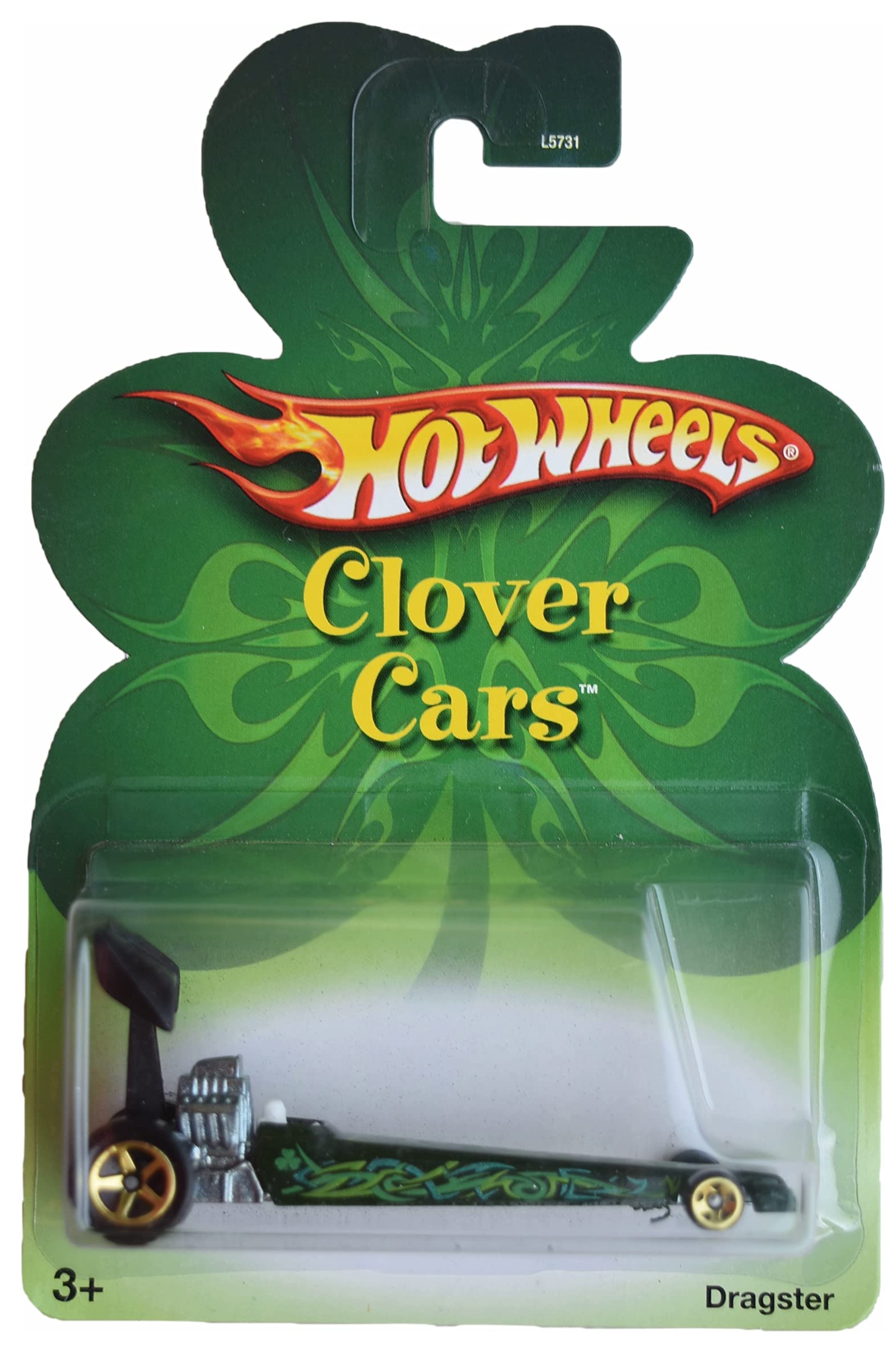 Hot Wheels Dragster, [Green] Clover Cars