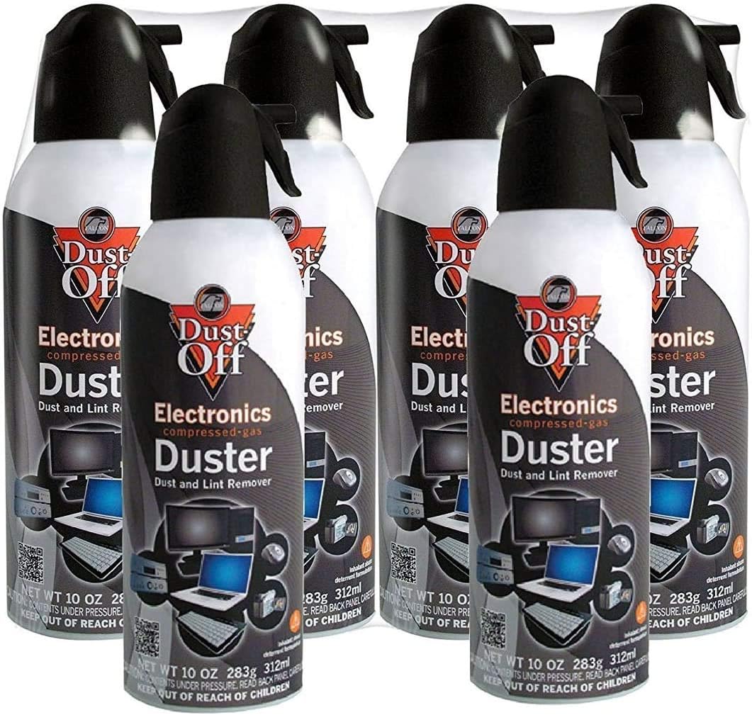 DustOff The Original Compressed Air Gas Duster 10 oz XL Bilingual