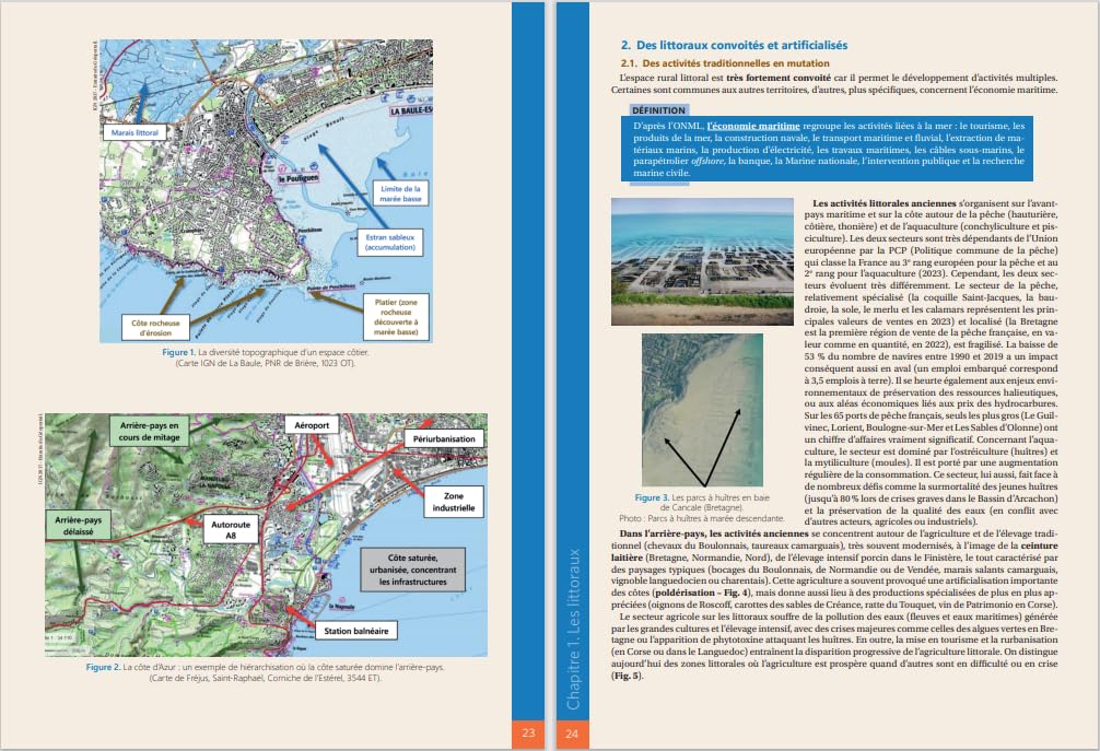 Mémento Géographie BCPST / TB / CPGE littéraires / CAPES / Agrégation - Conforme au nouveau programme: Résumés des notions – Commentaires de cartes topographiques – Sujets types – Études de documents