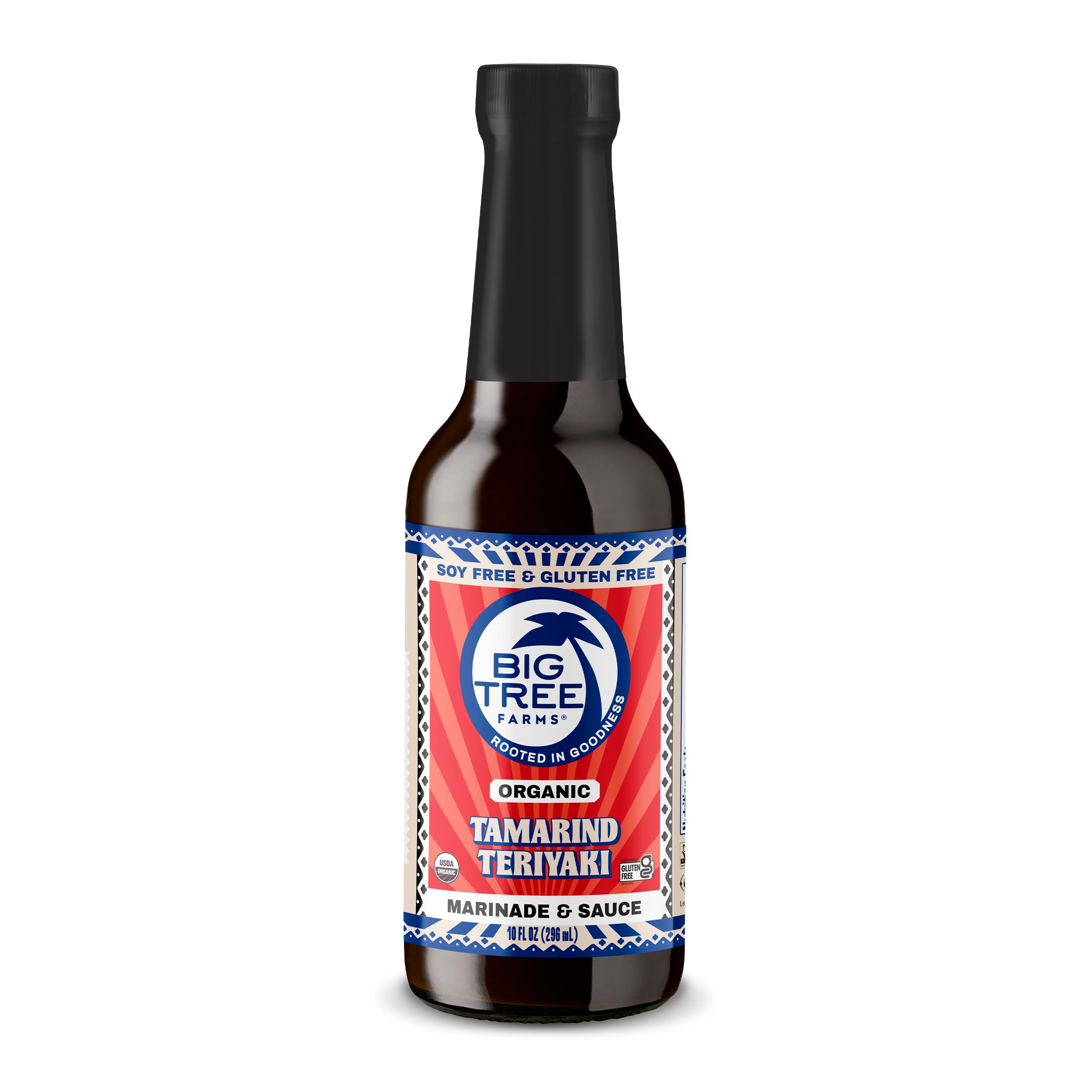 Big Tree Farms Organic Coco Aminos - Liquid Coconut Aminos, Soy-Free Sauce, Low Sodium, Soy Alternative, Gluten Free, Kosher, Marinade & Sauce, Non-GMO - Teriyaki, 10 Fl Oz (Pack of 1)