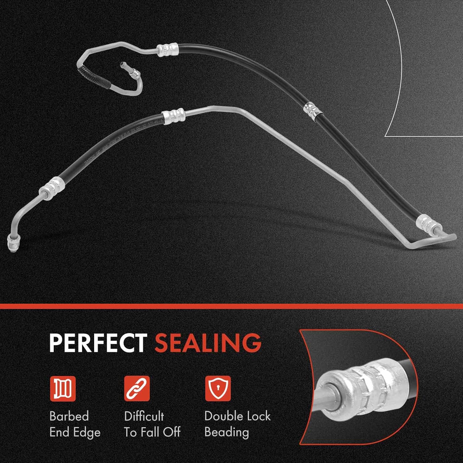 A-Premium Power Steering Hose Pressure Hose Line Assembly Compatible with Dodge Charger 2007 5.7L, Charger 2008 5.7L/ 6.1L, Magnum 2005-2008 & Chrysler 300 2005-2008, Pump To Gear/Rack Pinion