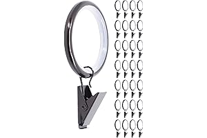 Quiet Glide Drapery Curtain Rings with Oil-Rubbed Bronze Finish