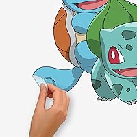 Vista 4 de RoomMates RMK5361GM Calcomanías de pared gigantes pegar y pelar Pokémon Squirtle, Charmander y Bulbasaur
