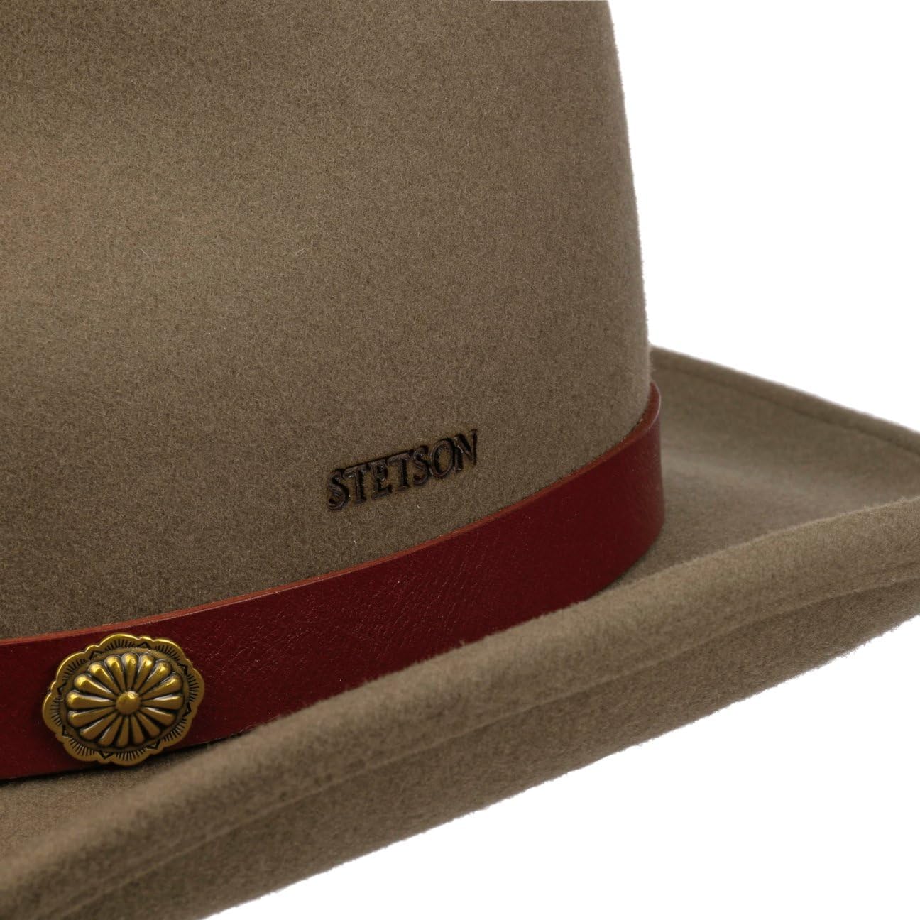 Stetson Tamalo Cappello Cowboy Western Feltro di Lana Tascabile con Fascia in Pelle Uomo Autunno Inverno