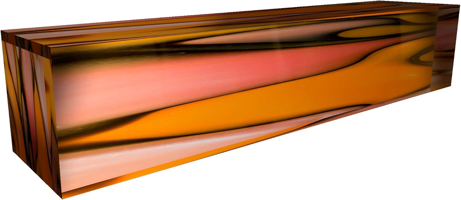 Color Splash Acrylic Pen Blank 3/4 x 3/4 x 5 Patterns May Slightly Vary (Halloween)