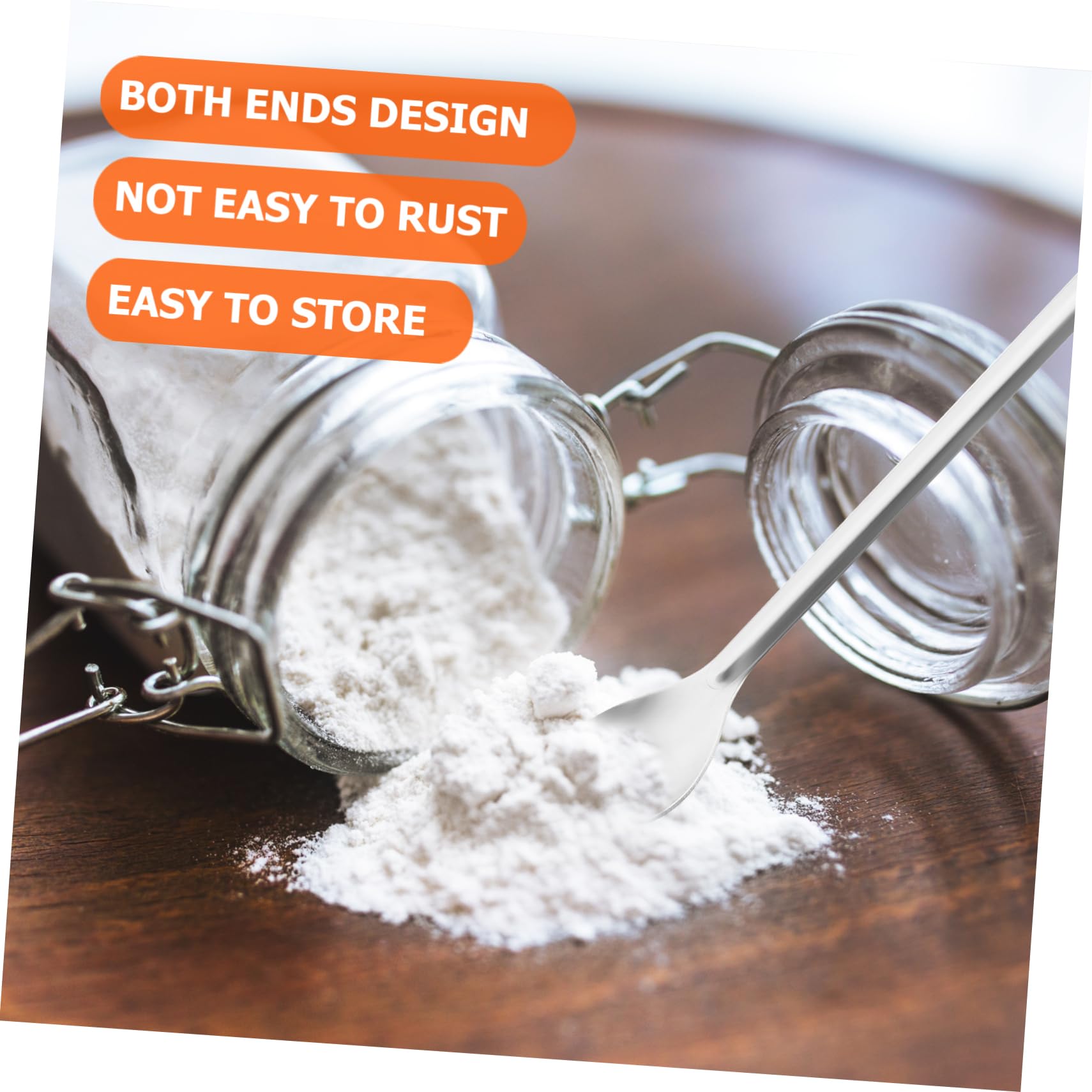 FUNOMOCYA 13-Piece Stainless Steel Sampling Set Measuring Scoop for Food Liquids