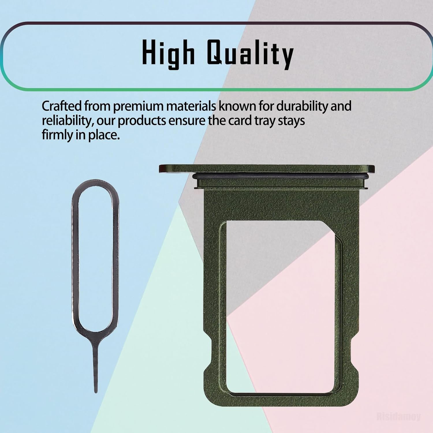 for iPhone 13 Mini Green Single SIM Card Tray Slot Replacement | Sim Card Tray Holder Adapter with SIM Ejector Repair Replace Mobile Phone for iPhone 13mini A2626 A2628 A2629 A263