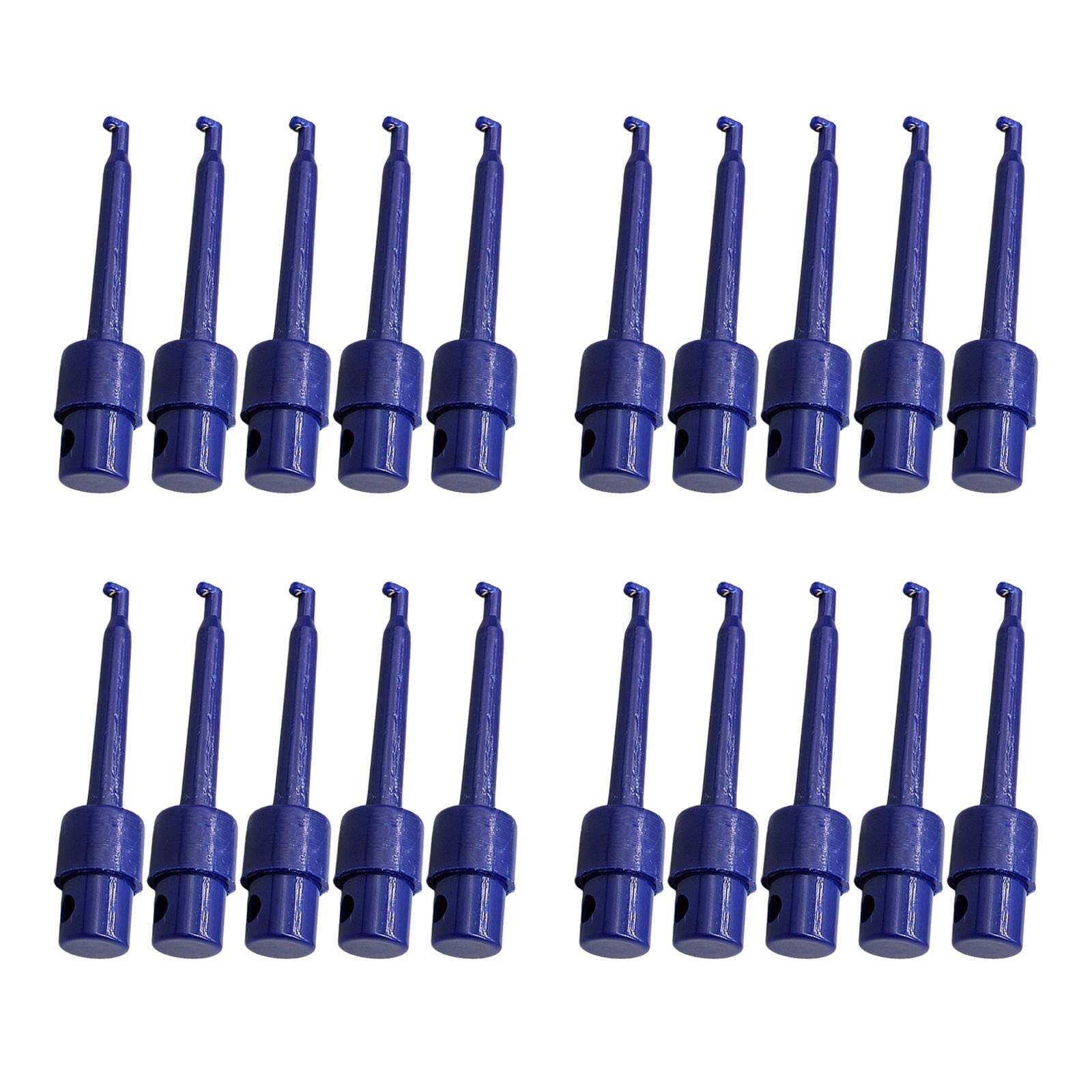 Milageto 20Pcs Fishing Lure Display Clip Sturdy Bait Bracket Holder Equipment Lure Storage Alloy Portable for Collection Drying Fly Fishing Hooks