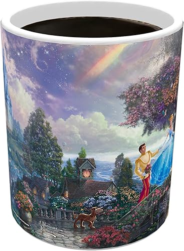 Miniatura 5 de Morphing Mugs Disney  Cenicienta  Wishes Upon a Dream  Thomas Kinkade  Una taza de cerámica sensible al calor que cambia de color  Imagen revelada