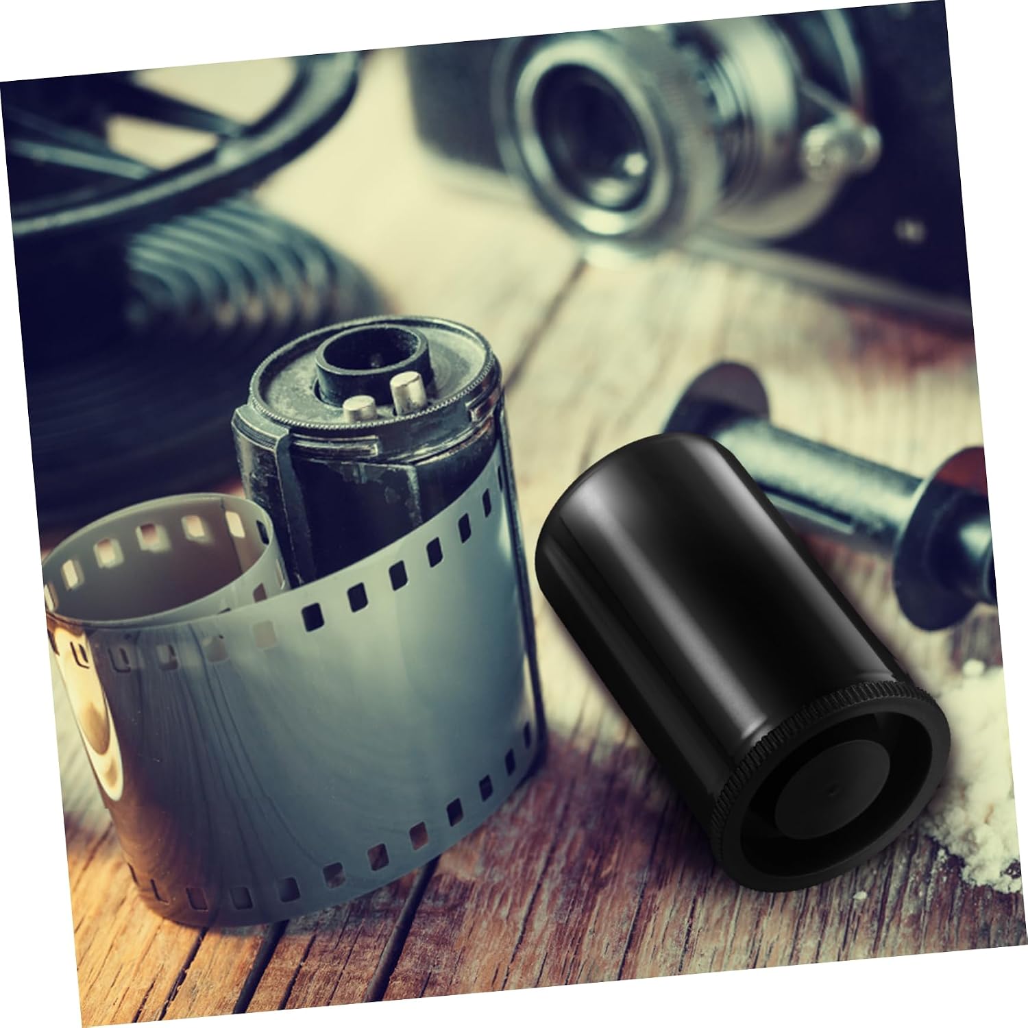 SECFOU 20pcs Film Canisters Set 10 & 1 Storage Containers with Caps for Camera Reel Organization and Safe Film Storage